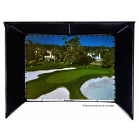 Elite DIY10X10-IPW1145-F GolfSim DIY, Do-it-Yourself ImpactWhite 1145 Golf Impact Screen Material, Includes Metal Grommets, 118.1" x 118.1", Folded Packing
