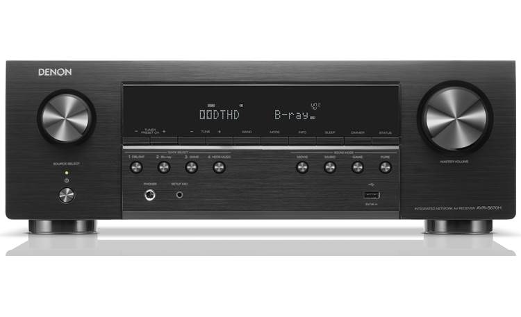 Denon AVR-S670H 5.2-channel home theater receiver with Wi-Fi, Bluetooth, Apple AirPlay 2, and Amazon Alexa compatibility - AVRS670HBKE3