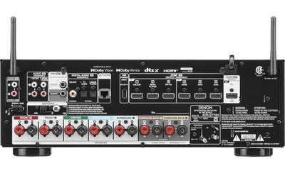 Denon AVR-S770H 7.2-channel home theater receiver with Dolby Atmos, Bluetooth, Apple AirPlay 2, and Amazon Alexa compatibility - AVRS770HBKE3