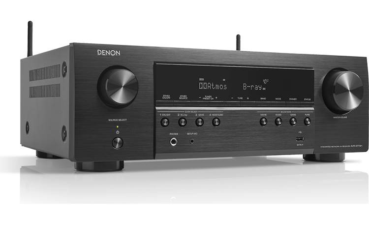 Denon AVR-S770H 7.2-channel home theater receiver with Dolby Atmos, Bluetooth, Apple AirPlay 2, and Amazon Alexa compatibility - AVRS770HBKE3