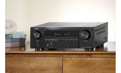 Denon AVR-S770H 7.2-channel home theater receiver with Dolby Atmos, Bluetooth, Apple AirPlay 2, and Amazon Alexa compatibility - AVRS770HBKE3