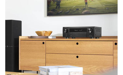 Denon AVR-X1800H 7.2-channel home theater receiver with Wi-Fi, Bluetooth, Apple AirPlay 2, and Amazon Alexa compatibility - AVRX1800HBKE3