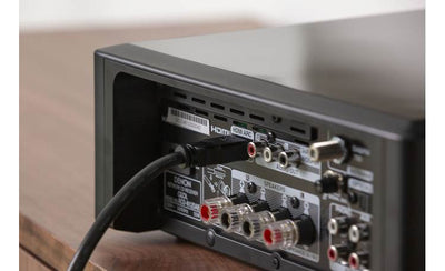 Denon CEOL RCD-N12 Compact stereo receiver with built-in CD player, tuner, Bluetooth, Apple AirPlay 2, and HEOS streaming - RCDN12BKE3