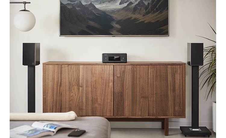 Denon CEOL RCD-N12 Compact stereo receiver with built-in CD player, tuner, Bluetooth, Apple AirPlay 2, and HEOS streaming - RCDN12BKE3