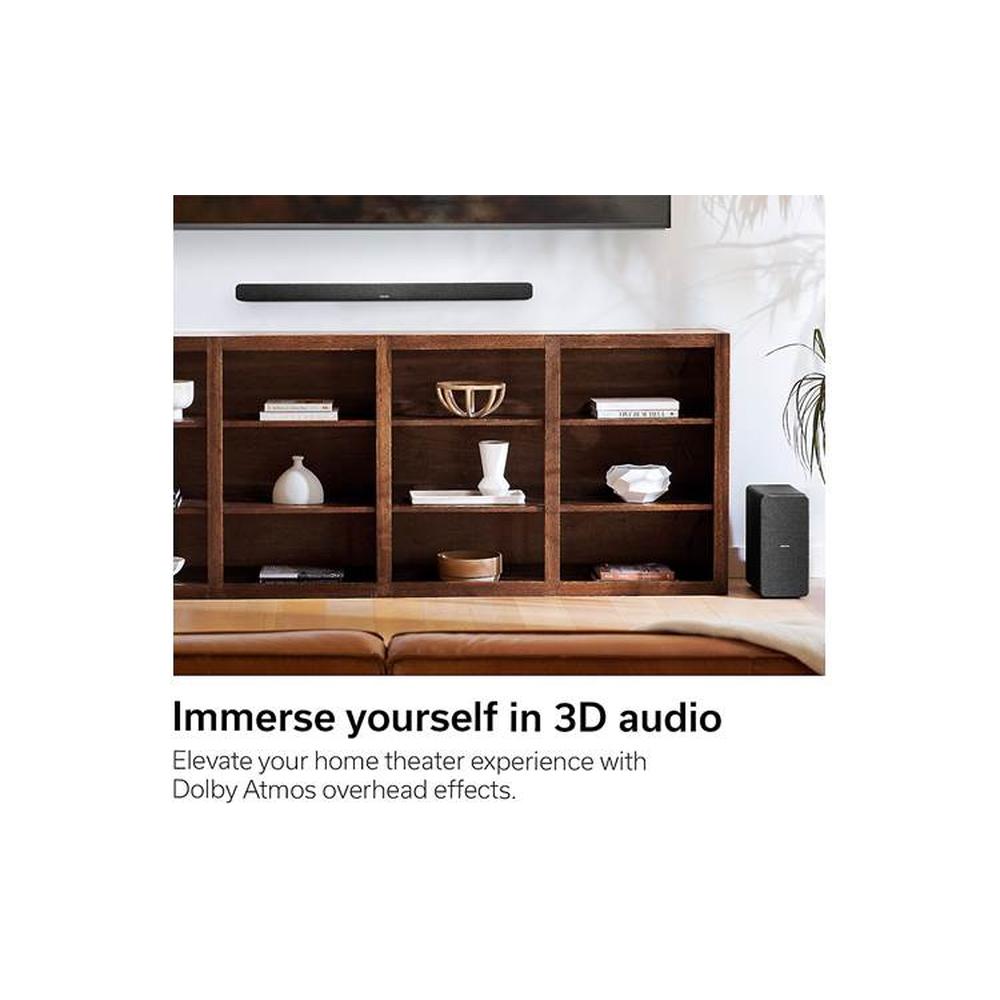 DENON DHT-S517 ② DHT-S517 - Large Sound Bar with Dolby Atmos and wireless Subwoofer