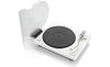 Denon DP-400 Semi-automatic belt-drive turntable with pre-mounted cartridge and built-in phono preamp (White) - DP400WTEM