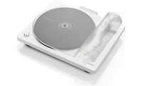 Denon DP-400 Semi-automatic belt-drive turntable with pre-mounted cartridge and built-in phono preamp (White) - DP400WTEM