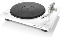 Denon DP-450USB Semi-automatic belt-drive turntable with pre-mounted cartridge, USB output and built-in phono preamp (White) - DP450USBWTEM