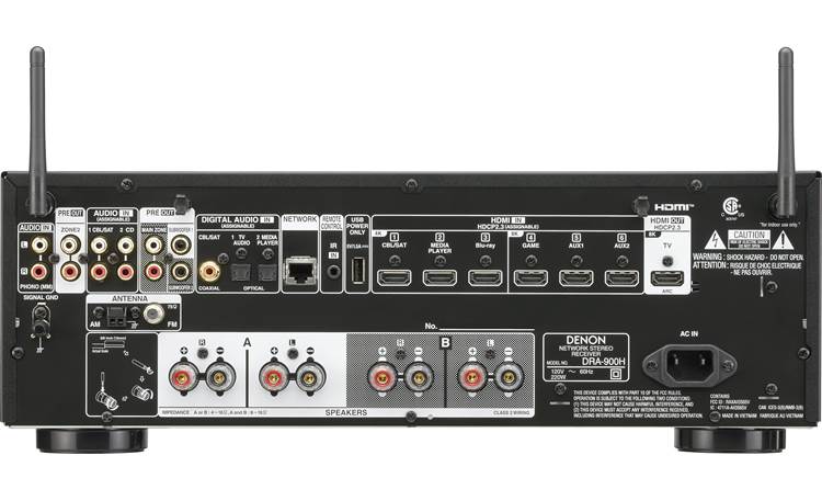 Denon DRA-900H Stereo receiver with built-in Wi-Fi, Bluetooth, Apple AirPlay 2, HDMI, and HEOS Built-in - DRA900HBKE3