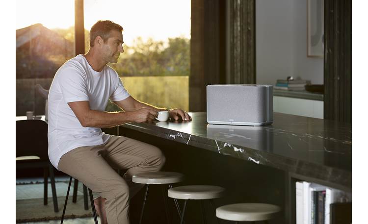 Denon Home 350 Wireless powered speaker with HEOS Built-in, Bluetooth, Amazon Alexa, and Apple AirPlay 2 (White) - DENONHOME350WT