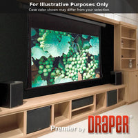 Draper 101345Q-White Premier 130 diag. (78x104) - Video [4:3] - Grey XH600V 0.6 Gain