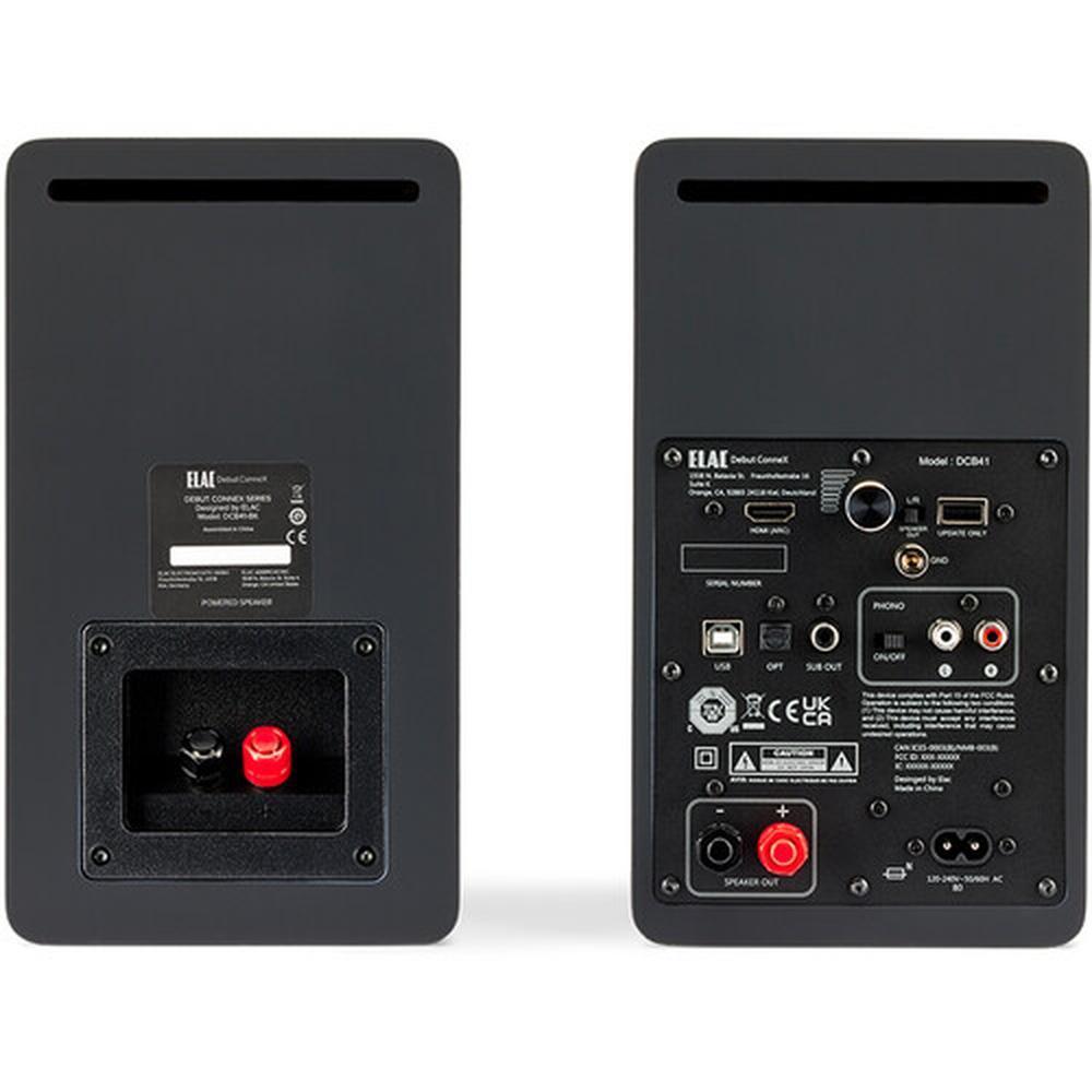 ELAC Debut ConneX DCB41 Two-Way Active Bookshelf Speakers (Orange, Pair) - (Pair)