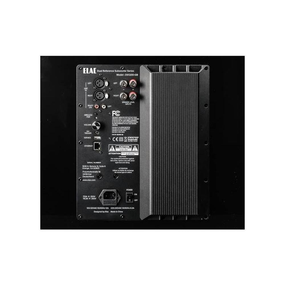 ELAC Varro DS1200-GB Dual Reference 12" powered subwoofer with Bluetooth app control and Auto EQ