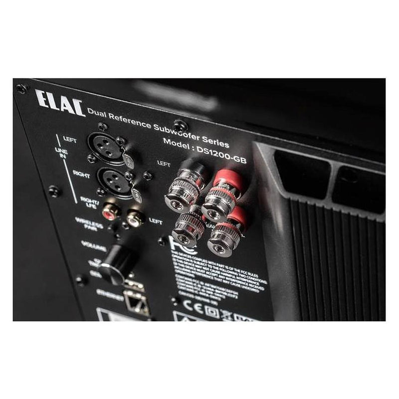 ELAC Varro DS1200-GB Dual Reference 12" powered subwoofer with Bluetooth app control and Auto EQ