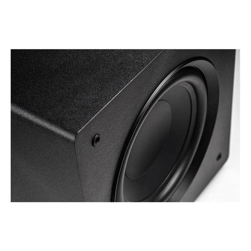 ELAC Varro PS250-BK Premium 10" powered subwoofer with Bluetooth app control and Auto EQ