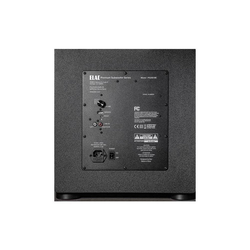 ELAC Varro PS250-BK Premium 10" powered subwoofer with Bluetooth app control and Auto EQ