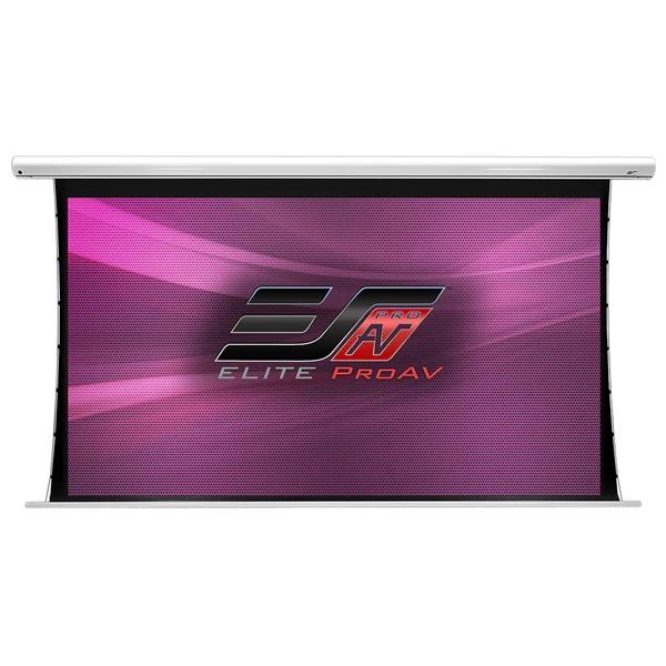 Elite Screens Saker Tab-Tension AcousticPro UHD 120" Diag. 16:9, 4K/8K Ultra HD Electric Motorized Sound Transparent Perforated Weave Drop Down Front Projector Screen, SKT120UH-E20-AUHD