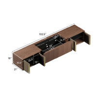 Cinest Core E1 Motorized UST Projector Media Console 102.5" - Brown - image 2