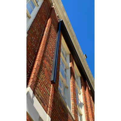 Draper Flex Zip XL 340 Diag. (170x300) - HDTV [16:9]- E Screen 1% White - with Side Zip Channels - Black Case - Custom