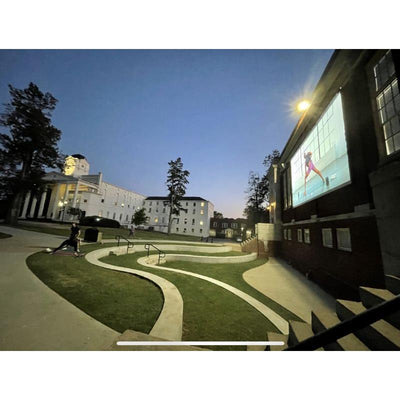 Draper Flex Zip XL 340 Diag. (170x300) - HDTV [16:9]- E Screen 1% White - with Side Zip Channels - Black Case - Custom