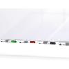 Ghent ARIASN44WH Aria 4'H x 4'W Low Profile 1/4" Glassboard White - 4 Markers and Eraser