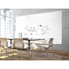Ghent ARIASN23WH Aria 2'H x 3'W Low Profile 1/4" Glassboard - Horizontal White-4 Markers, Eraser