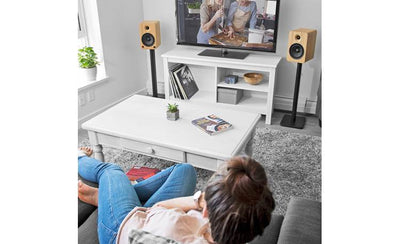 Kanto YU6 Powered stereo speakers with Bluetooth and phono preamp (Bamboo) - YU6BAMBOO