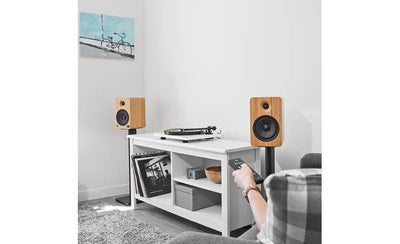 Kanto YU6 Powered stereo speakers with Bluetooth and phono preamp (Bamboo) - YU6BAMBOO