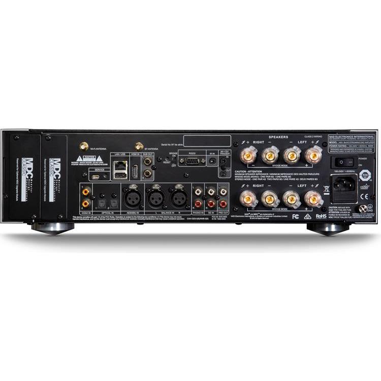 NAD Masters Series M33 Stereo integrated amplifier with HDMI, built-in BluOS streaming, Apple AirPlay 2 and Bluetooth