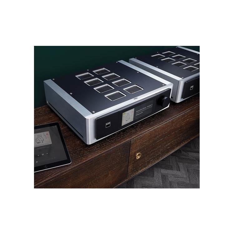 NAD Masters Series M66 Stereo preamplifier with HDMI, built-in BluOS streaming, Apple AirPlay 2 and Bluetooth