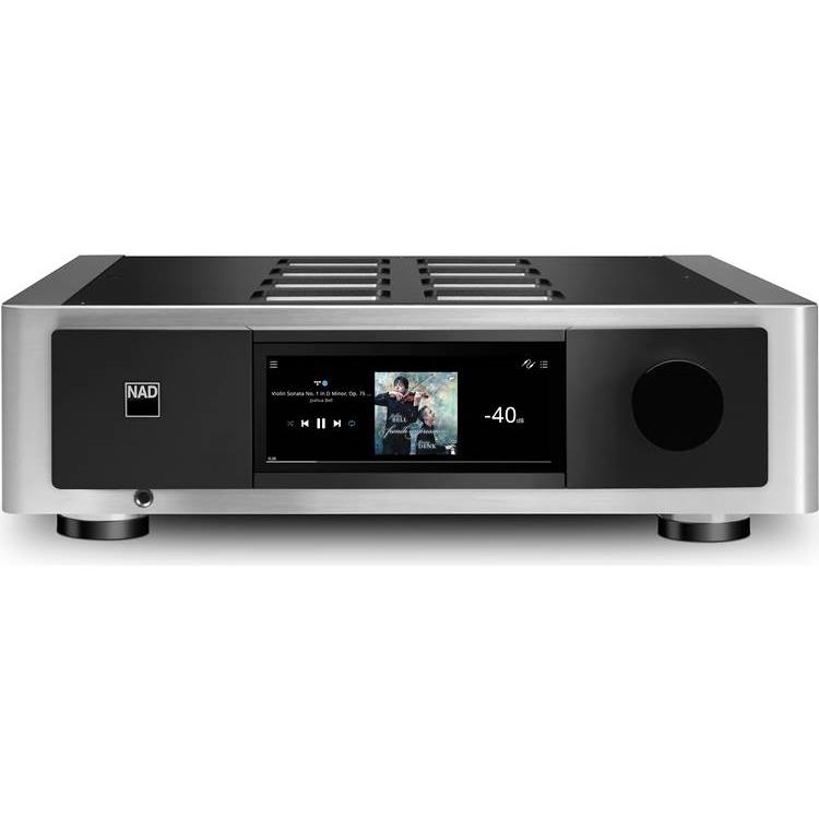 NAD Masters Series M66 Stereo preamplifier with HDMI, built-in BluOS streaming, Apple AirPlay 2 and Bluetooth