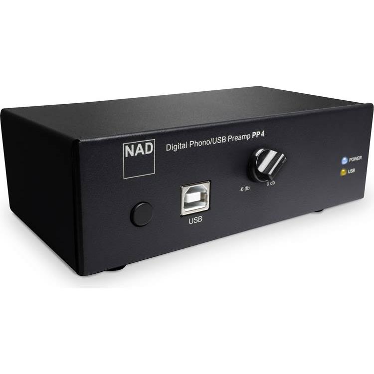 NAD PP 4 Phono preamplifier for moving magnet and moving coil cartridges with USB output
