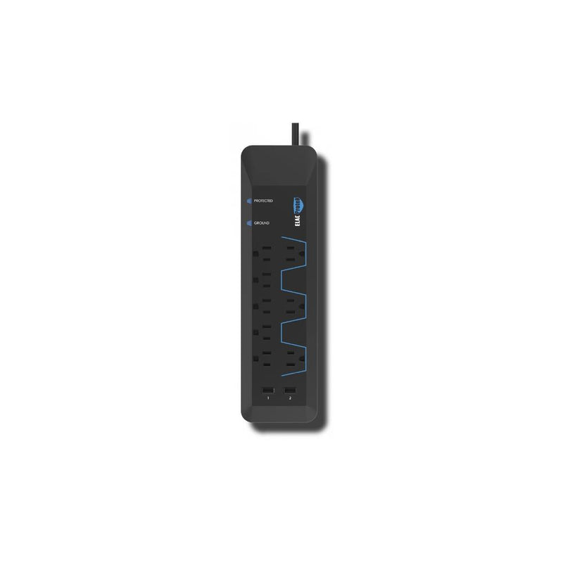 ELAC PB-82S Protek 8 Outlet Surge Protector/Power Conditioner with Dual USB