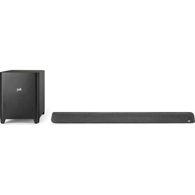 Polk MagniFi MAX AX SR Powered 5.1.2-channel sound bar and wireless subwoofer system with Wi-Fi Bluetooth Apple AirPlay 2 DTS:X and Dolby Atmos