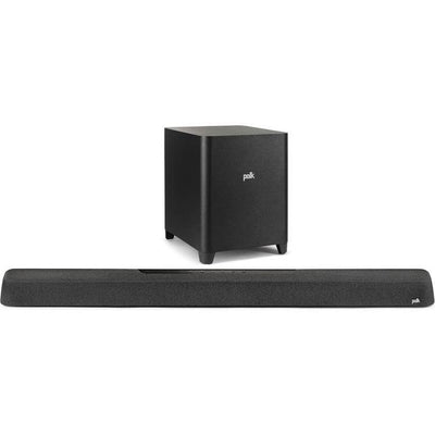 Polk MagniFi MAX AX SR Powered 5.1.2-channel sound bar and wireless subwoofer system with Wi-Fi Bluetooth Apple AirPlay 2 DTS:X and Dolby Atmos