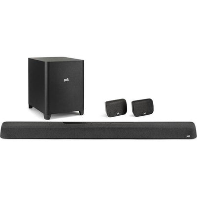 Polk MagniFi MAX AX SR Powered 5.1.2-channel sound bar and wireless subwoofer system with Wi-Fi Bluetooth Apple AirPlay 2 DTS:X and Dolby Atmos