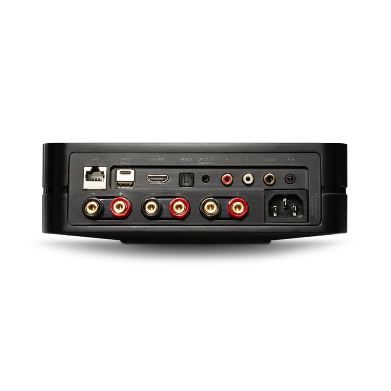 Bluesound POWERNODE Streaming music player with built-in stereo amplifier, Wi-Fi, Bluetooth and Apple AirPlay 2 (Black) - N331