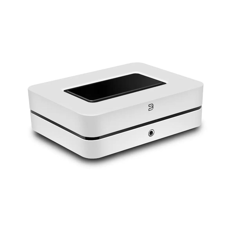 Bluesound POWERNODE Streaming music player with built-in stereo amplifier, Wi-Fi, Bluetooth and Apple AirPlay 2 (White) - N331