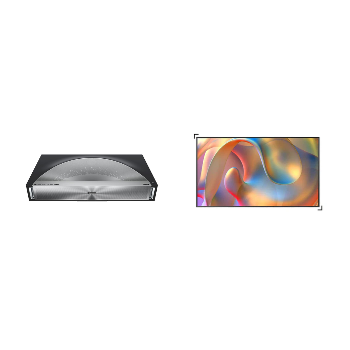 Hisense PX4-Pro + Hisense 120" Fresnel Fixed Frame Screen Bundle