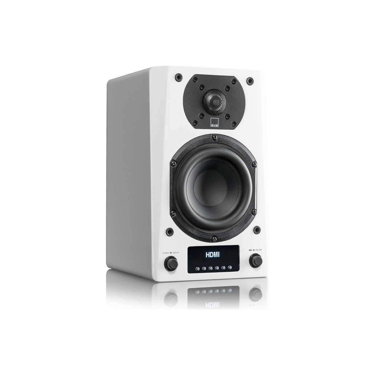 SVS Prime Wireless Pro Powered bookshelf speakers with Google Chromecast, DTS Play-Fi and Apple AirPlay 2 (White)