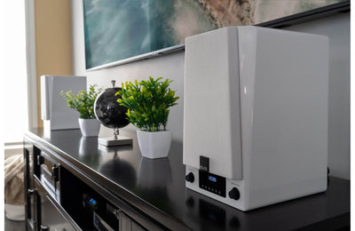 SVS Prime Wireless Pro Powered bookshelf speakers with Google Chromecast, DTS Play-Fi and Apple AirPlay 2 (White)