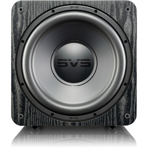 SVS SB-1000 Pro 12" powered subwoofer with digital processing and parametric equalization controls (Black Ash)