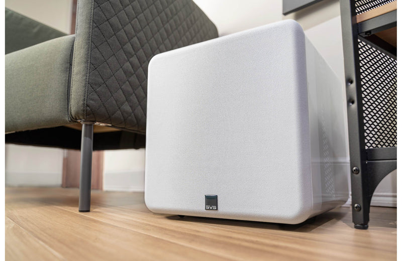 SVS SB-1000 Pro 12" powered subwoofer with digital processing and parametric equalization controls (Piano Gloss White)