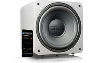 SVS SB-1000 Pro 12" powered subwoofer with digital processing and parametric equalization controls (Piano Gloss White)