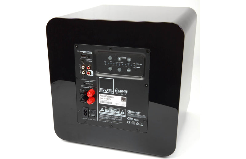 SVS SB-1000 Pro 12" powered subwoofer with digital processing and parametric equalization controls (Piano Gloss White)