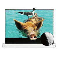 Vividstorm Motorized Floor Rising ALR Projector Screen for Ultra Short Throw Projectors 120 Inch - VWSDSTUST120H