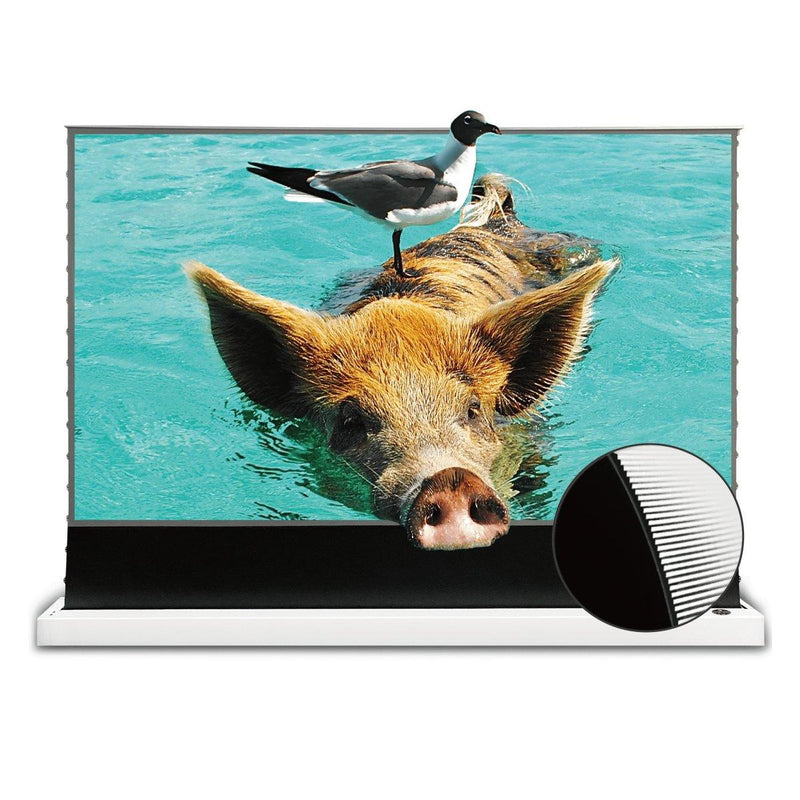 Vividstorm Motorized Floor Rising ALR Projector Screen for Ultra Short Throw Projectors 120 Inch - VWSDSTUST120H