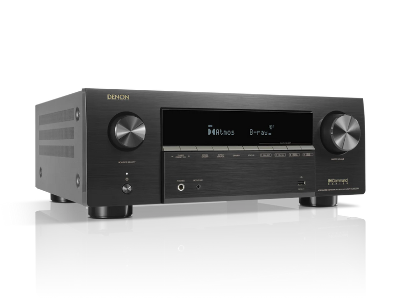 Denon AVR-X3900H 9.4 Ch. 105W 4K/8K Dolby Atmos AV Receiver Powered by HEOS