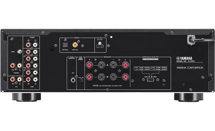 Yamaha A-S501 Stereo integrated amplifier with built-in DAC (Black) - A-S501BL