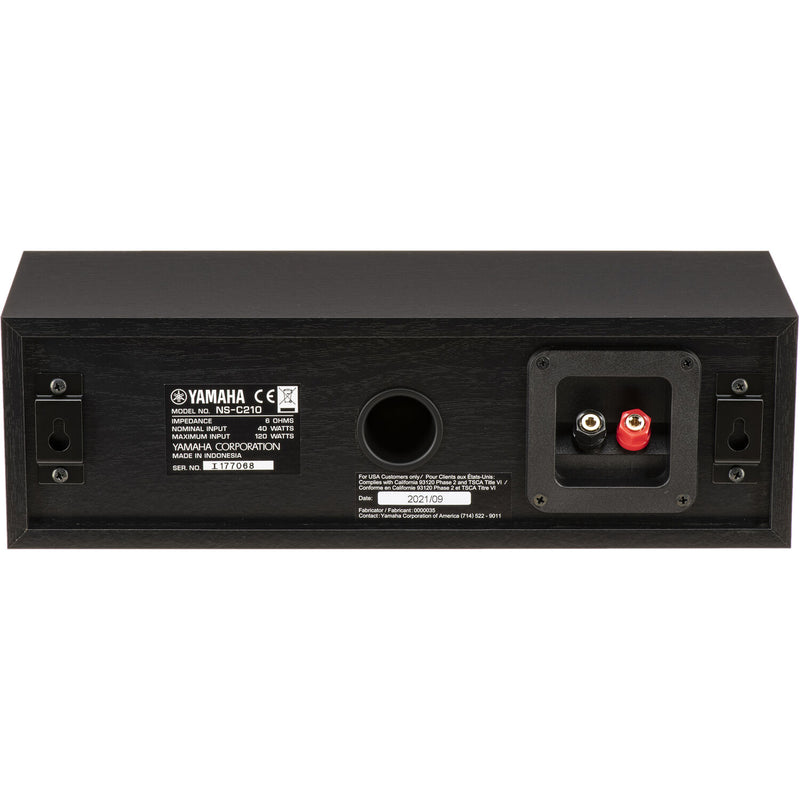 Yamaha NS-C210 Two-Way Center Channel Speaker (Black) - NS-C210BL